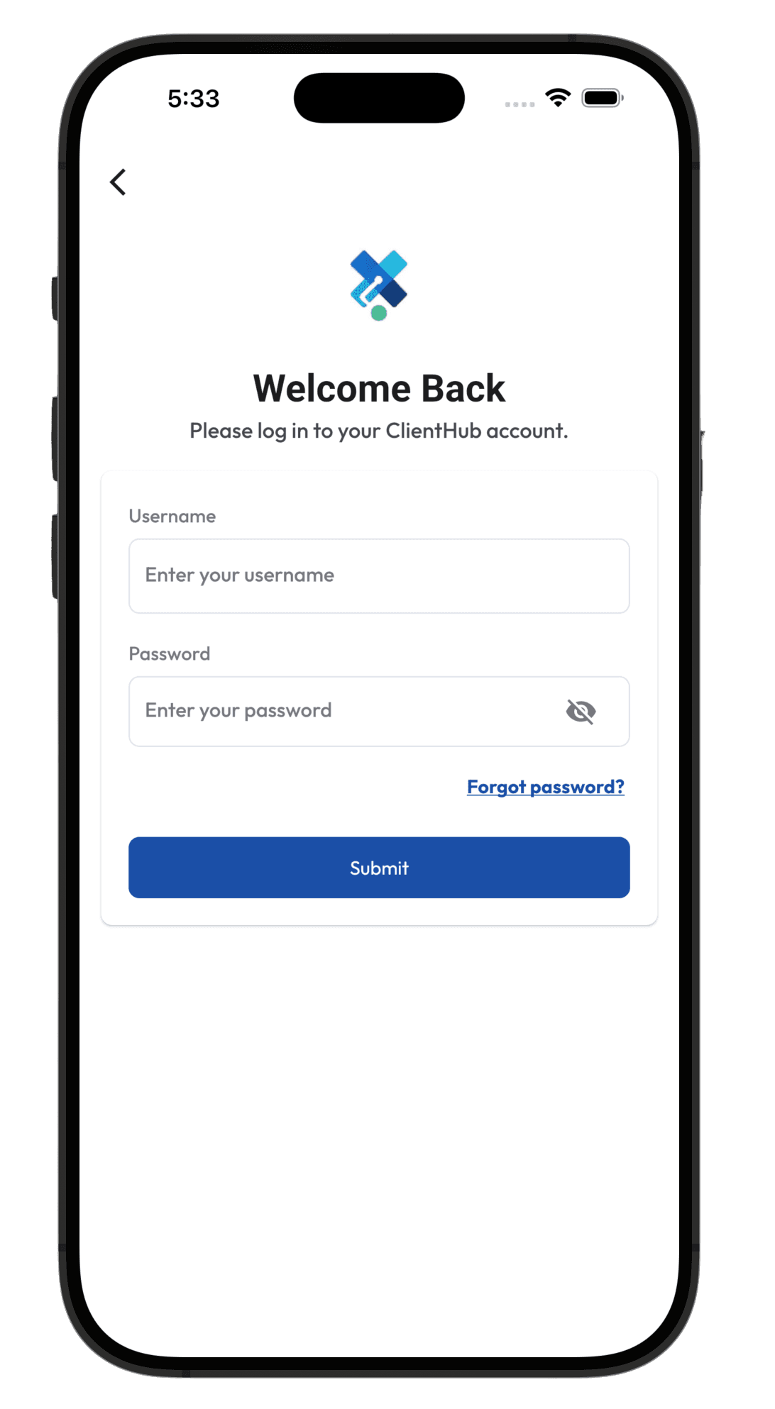 AssetX App Interface